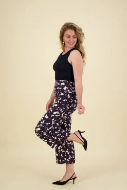 Broek Misha Floral Paars
