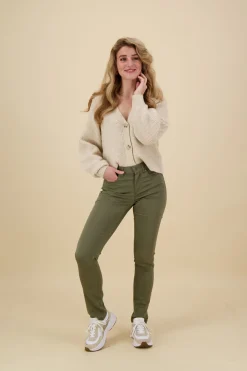 Broek  5-Pocket Superstretch Lang Groen