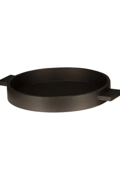 Deco plateau ø35cm zwart Zwart