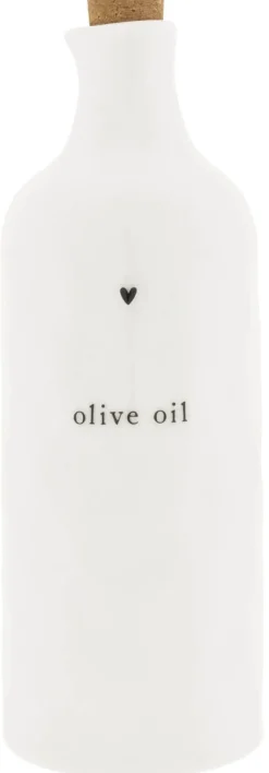 Fles Olive Oil Heart Wit