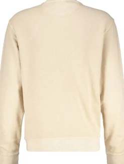 Garment-Dyed Structured Sweatshirt Beige