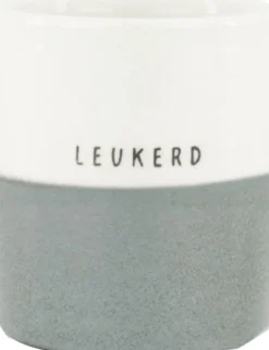 Geurkaars Leukerd Grijsblauw