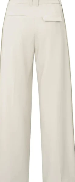 Geweven broek met streep Grijs