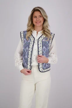 Gilet Delphine Blauw