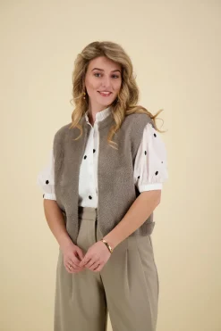 Gilet Elona Taupe