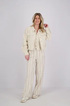 Gilet Fringes Bruin