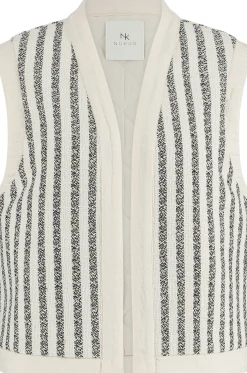 Gilet Helen Short Zwart-Wit