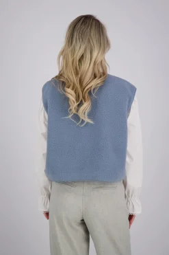Gilet Mariko Teddy Blauw