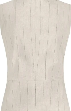 Gilet Rebekka Pinstripe Wit