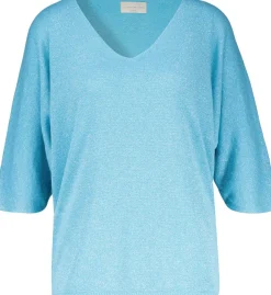 Glitter top Blauw