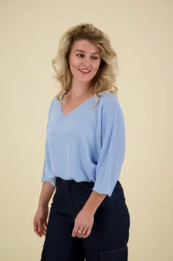 Glitter Top Blauw