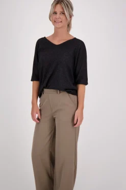 Glitter Top Zwart
