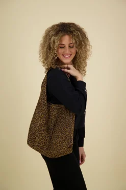 Handtas Loreen Bruin Panter