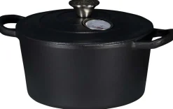 Herman braadpan gietijzer thermometer Zwart