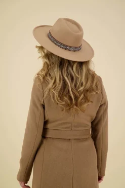 Hoed Juno Fedora Bruin