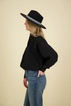 Hoed Juno Fedora Zwart