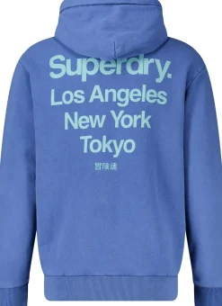 Hoodie Core Logo Blauw