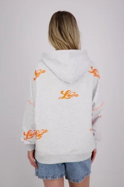 Hoodie Heartface Grijs
