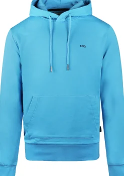 Hoodie met Logo Blauw