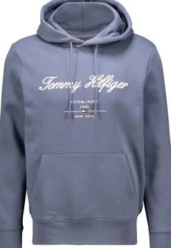 Hoodie Script Logo Blauw