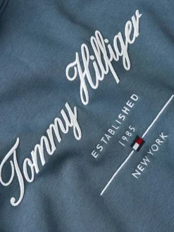Hoodie Script Logo Blauw