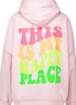 Hoodie This is my happy place Roze