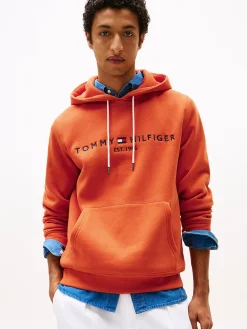 Hoodie Tommy Logo Oranje