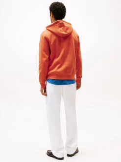 Hoodie Tommy Logo Oranje
