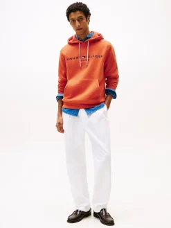 Hoodie Tommy Logo Oranje
