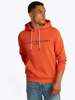 Hoodie Tommy Logo Oranje