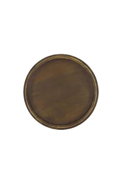 Houten stylingbord 30cm donkerbruin/goud Bruin