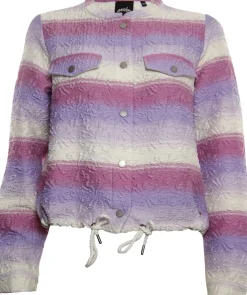 Jacket Striped Roze