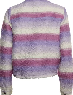 Jacket Striped Roze