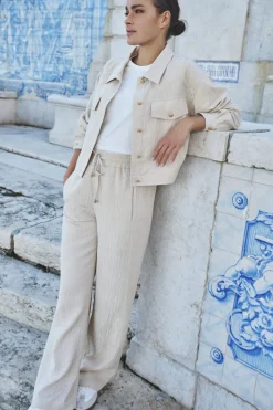 Jas Jacquard Beige