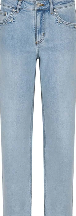 Jeans Embroidery Blauw