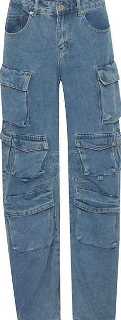 Jeans Lan Pocket Blauw