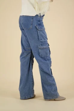 Jeans Lan Pocket Blauw
