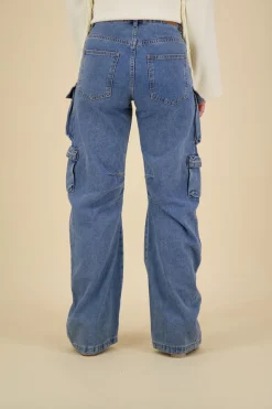 Jeans Lan Pocket Blauw