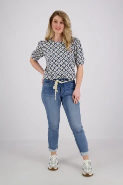 Jeans Turn-up Blauw