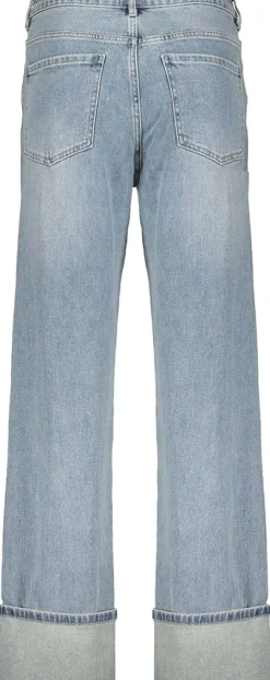 Jeans wide big turn up Blauw