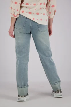 Jeans wide big turn up Blauw