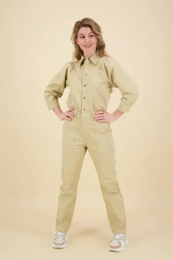 Jumpsuit Gathering Beige