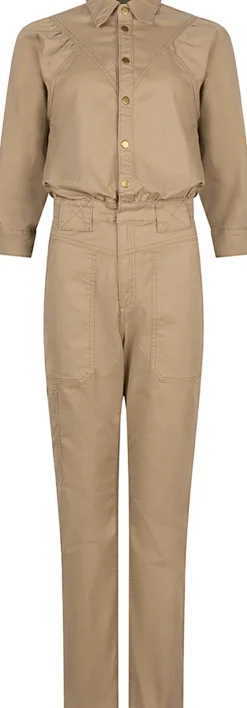 Jumpsuit Gathering Beige