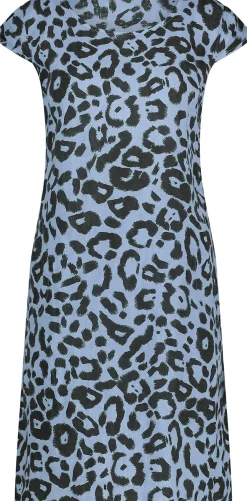 Jurk Fien Leopard Blauw