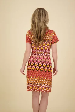 Jurk met Retro Grafische Print