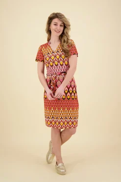 Jurk met Retro Grafische Print