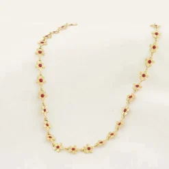 Ketting Bloemen Roze