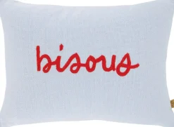 Kussen Bisous Blauw