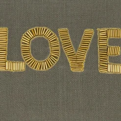 Kussen Love Grijs