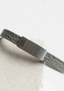 Leather Bracelet Grady Grijs